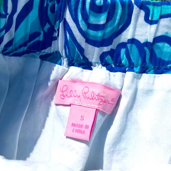 🐚Rare!!!! NWOT Lilly Pulitzer Blue Seashell Print Skirt Holy Grail 🐚 - Picture 6 of 7
